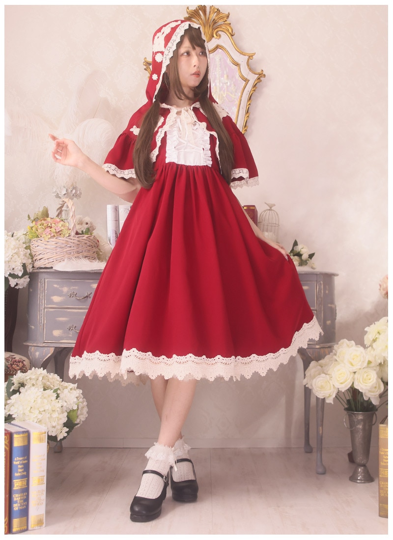 赤ずきんとおおかみの童話ワンピースセット ｜ Favorite