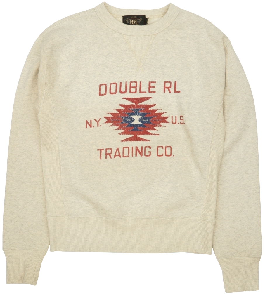 ダブルアールエル) RRL リブド コットン ネイティヴ プリント