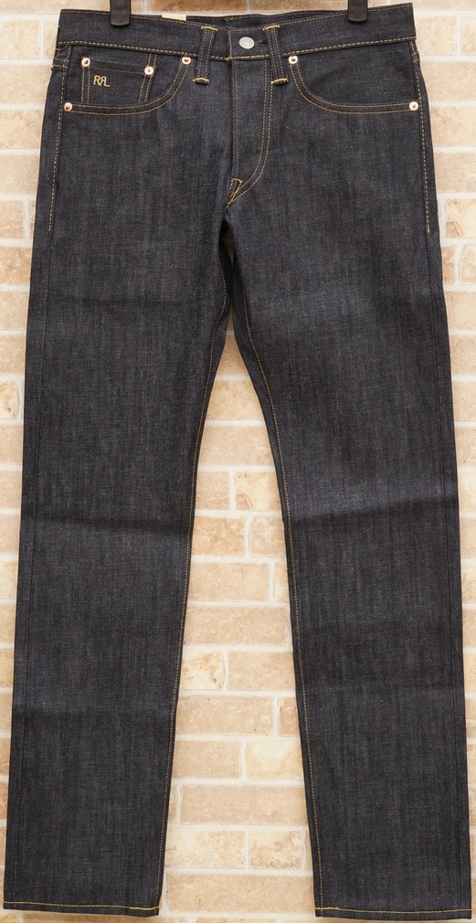 ダブルアールエル) RRL スリムフィット リジッド セルビッジ ジーンズ