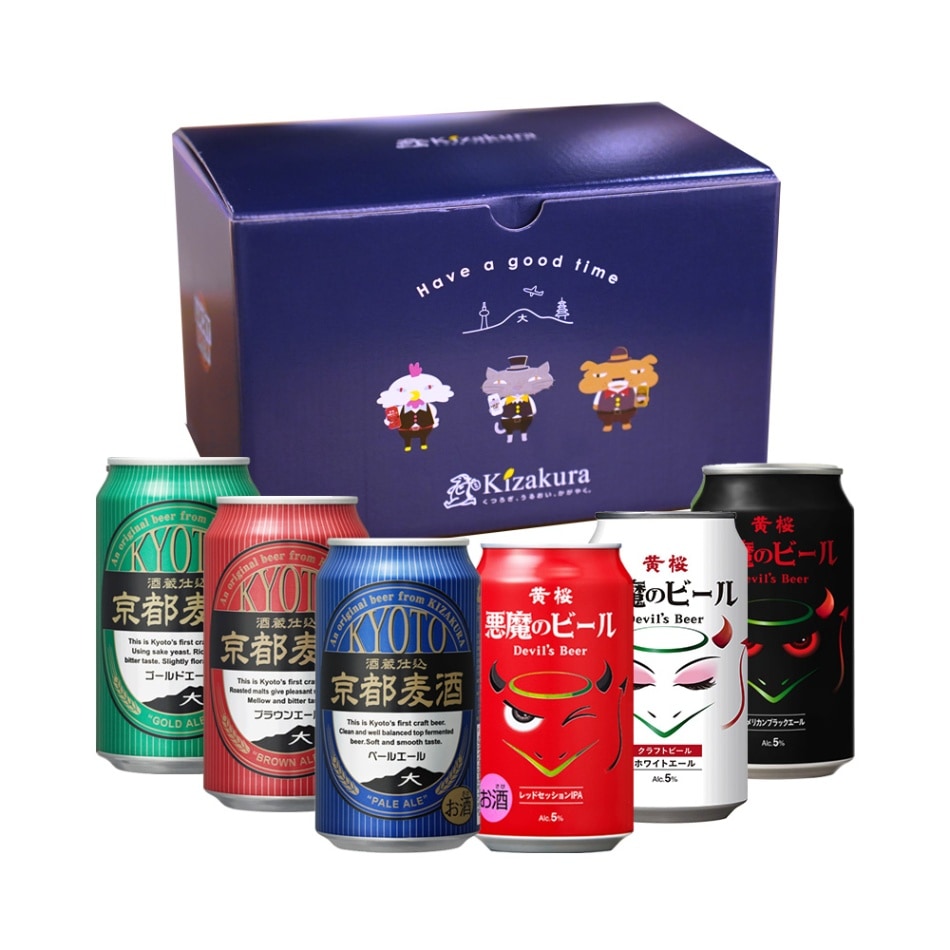 黄桜 悪魔と京都麦酒6種6缶セット （350ml×6缶） 【商品番号：8675