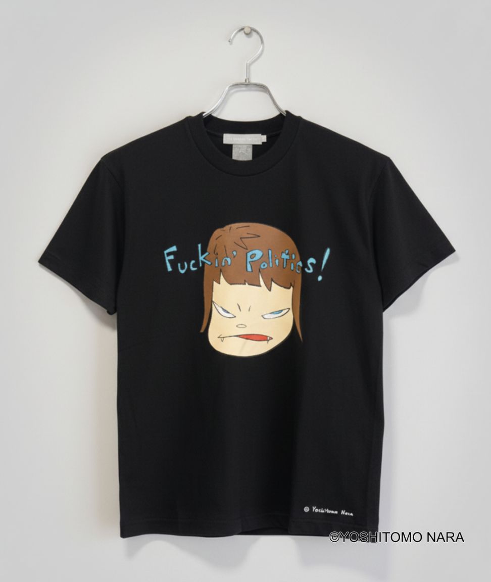 奈良美智 Tシャツ [Fuckin Politics!]｜ラムフロム - アートグッズ