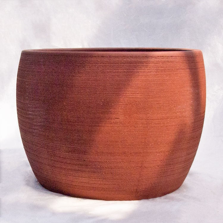 植木鉢 テラコッタ製 大型 レジスト（RESIST） バルーン レッド（赤