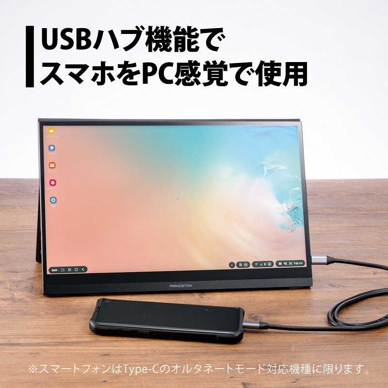 急速充電器セット] 13.3インチ モバイルディスプレイ ブラック フルHD