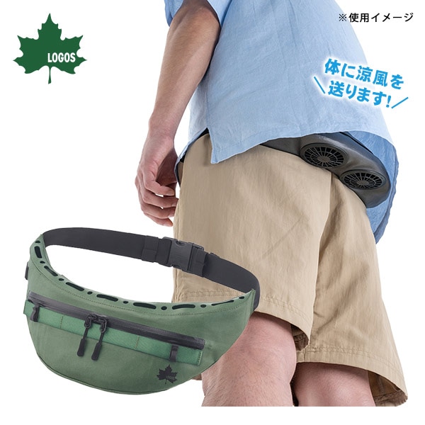 LOGOS 野電 ボディエアコン・ツインクール オリーブ #81336734