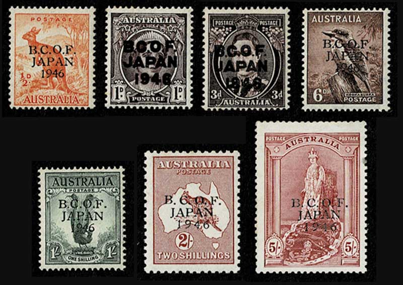 イギリス連邦占領軍（BCOF）切手 7種セット | 切手,オセアニア | 趣味