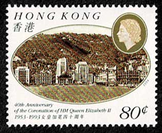 3)英国領香港 未使用切手 エリザベス女王 ¢10 x 50枚 3)英国領香港 未