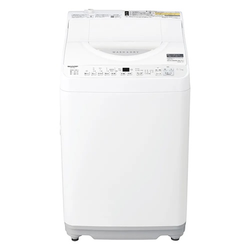 166取付無料！SHARPおしゃれホワイトインテリア冷蔵庫風乾燥付き洗濯機