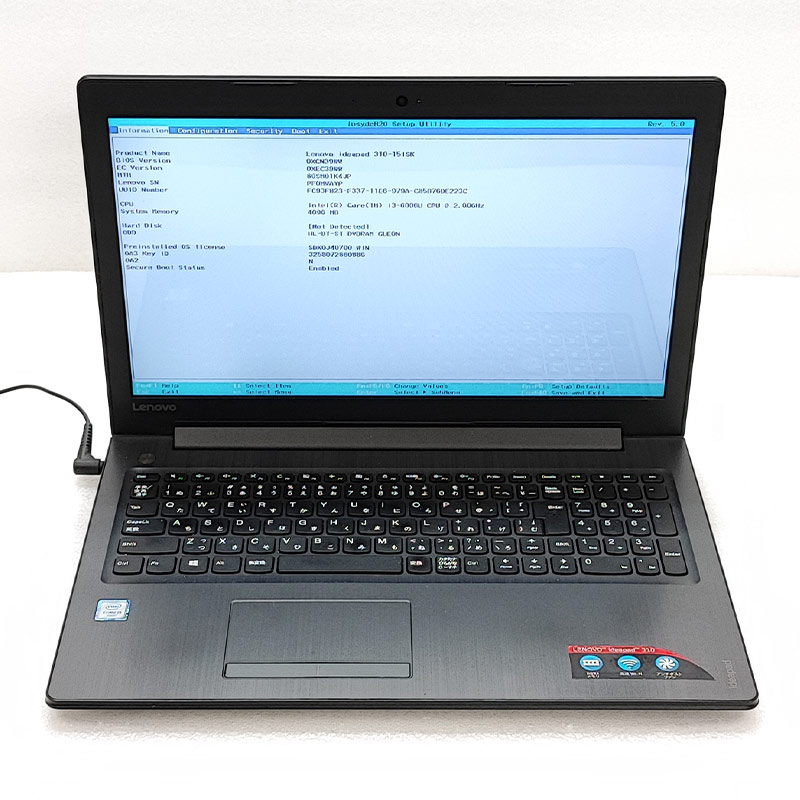 ジャンク品 Lenovo ideapad 310-15ISK ジャンクPC ジャンクパソコン