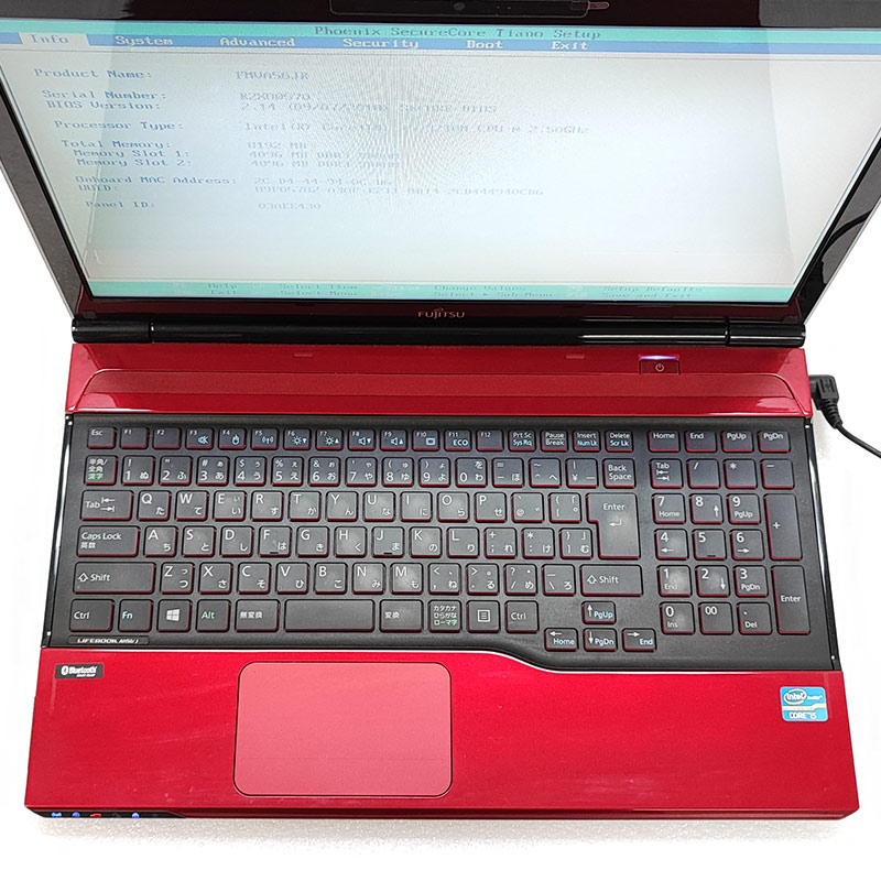 Windowsノート本体 LIFEBOOK AH53/U i7 4722 8GB HDD 1TB Windows