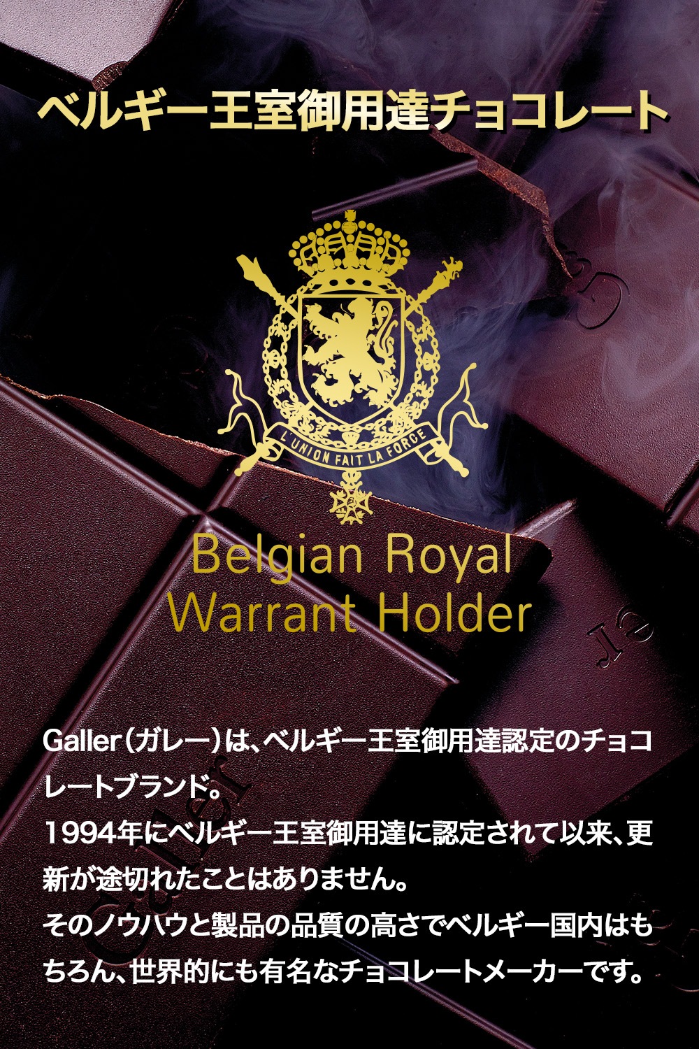 タブレット ダーク70%オレンジ ベルギー王室御用達チョコレート ガレー