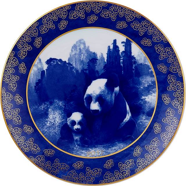 マイセン 2017年イヤープレート 四川省 ジャイアントパンダ保護区