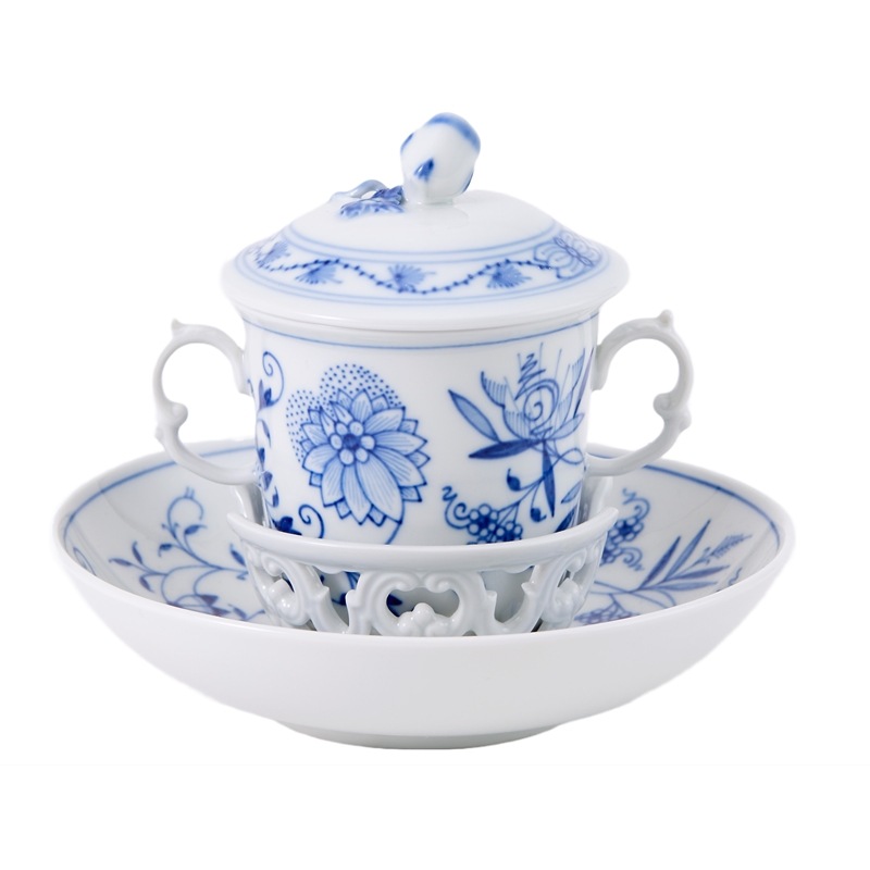 マイセン ブルーオニオン チョコレートカップ＆ソーサー 800101/55831