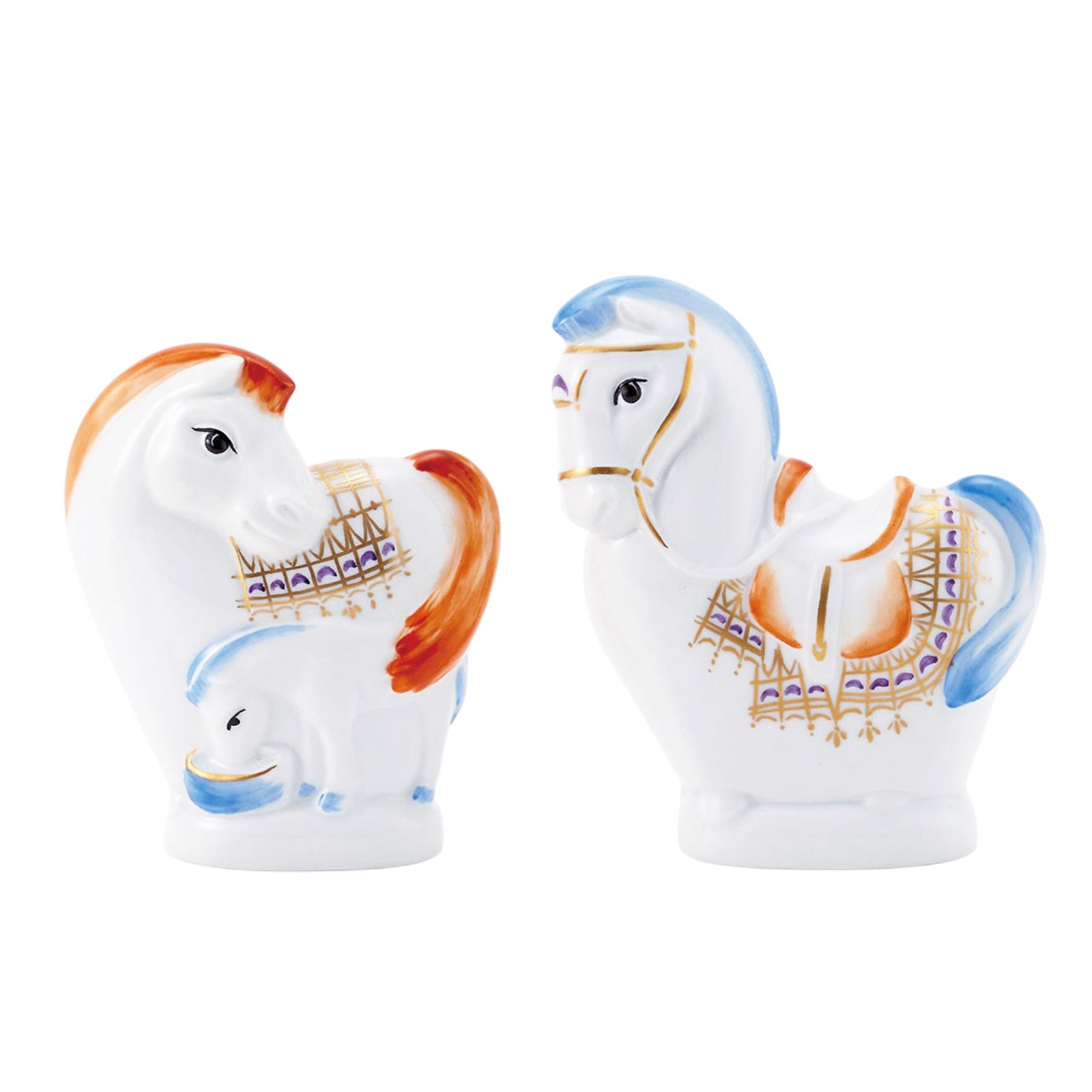 マイセン ミニ干支人形 午 (ウマ) 2体セット 83649/83650/900300/2P