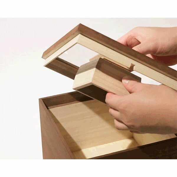 増田桐箱店 桐製 米びつ 10キロ 米びつ 黒 (柿渋) 米びつ 10kg 桐の