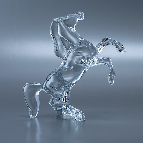 バカラ Baccarat フィギュア 置物 いななく馬 オブジェ 2102328 クリア