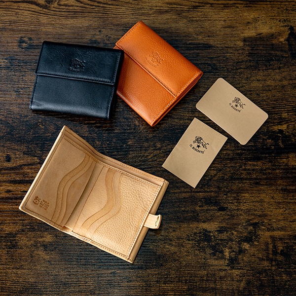 イルビゾンテ 財布 Il Bisonte 二つ折り財布 小銭入れ付き レザー 本革