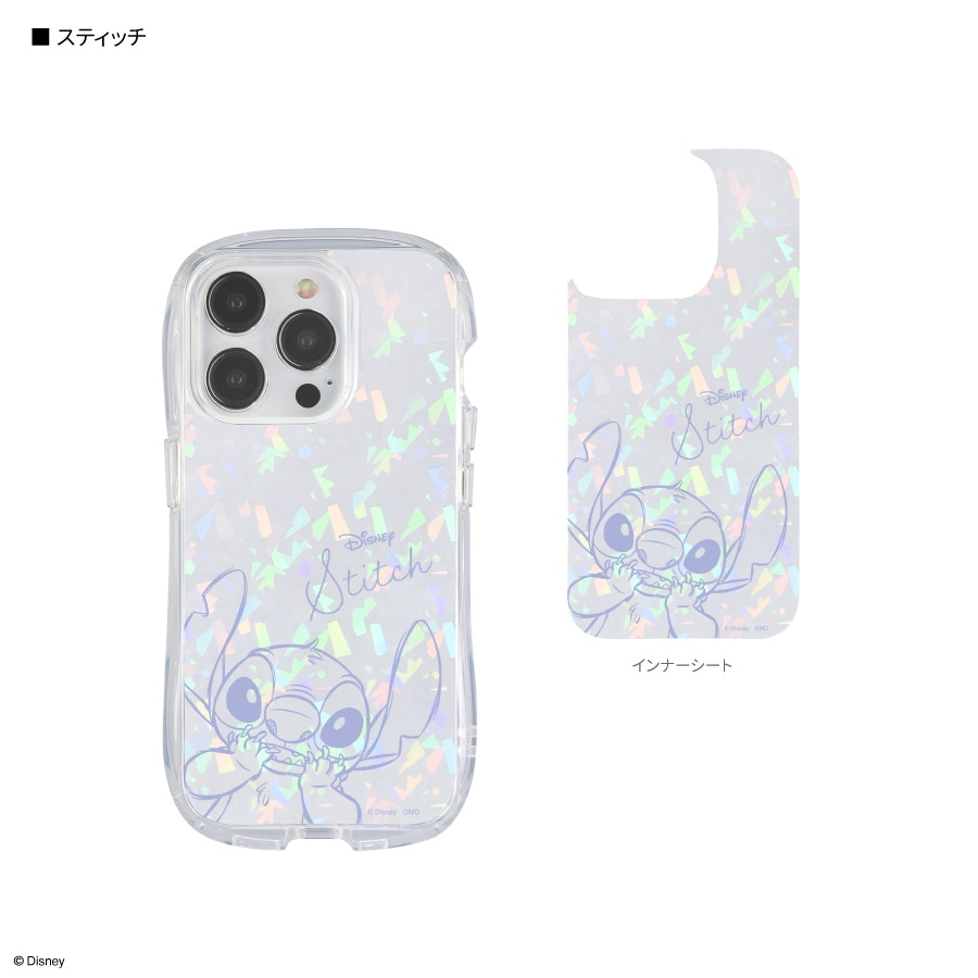 ディズニーキャラクター ／ iPhone 15 Pro 対応 クリスタルクリア