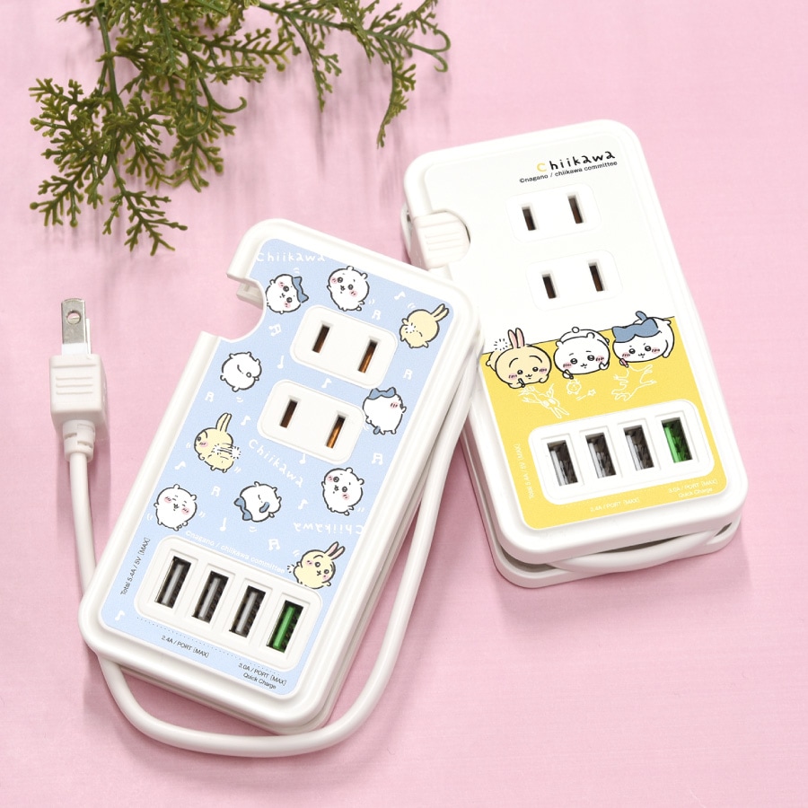 ちいかわ USBポート付き ACタップ | た行,ちいかわ