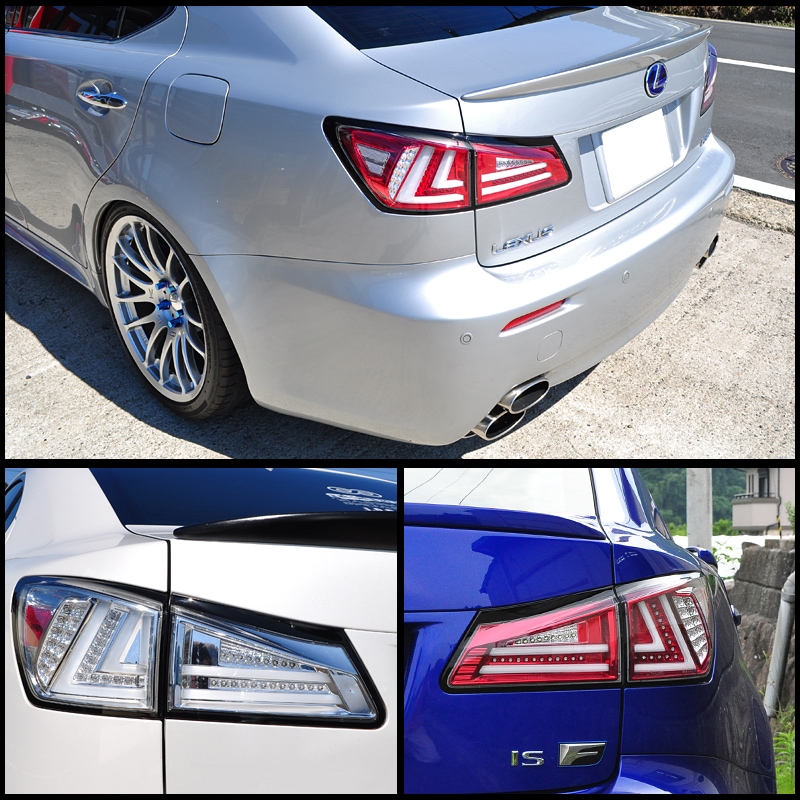 78WORKS l GSE20 21 25 LEXUS IS250 IS350 ファイバーテール LEDテール