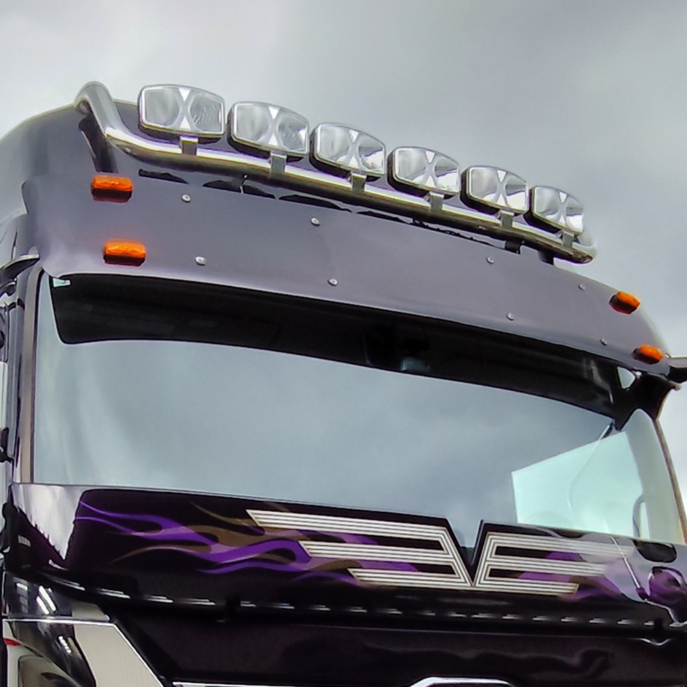 24Vトラック用 2LED立体マーカーランプ オレンジ 車高灯/グリル灯