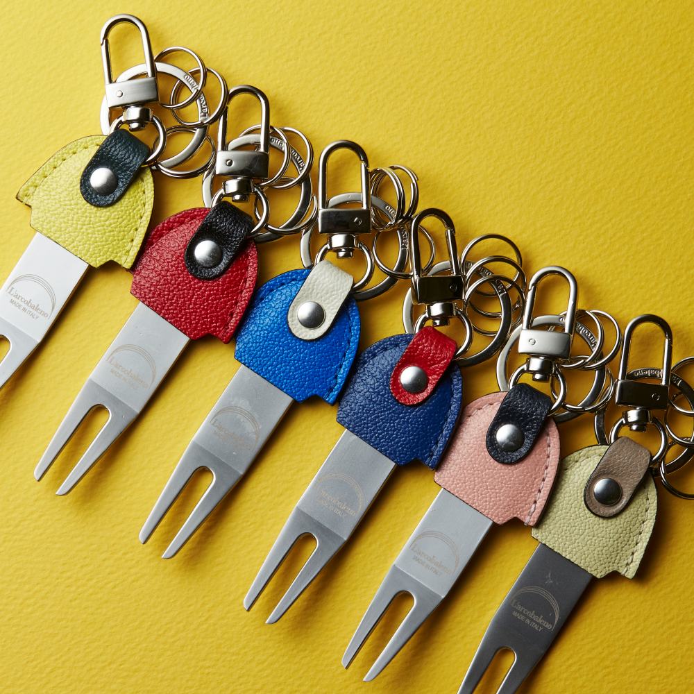 イタリア製のカラフルな】ラルコバレーノ グリーンフォーク