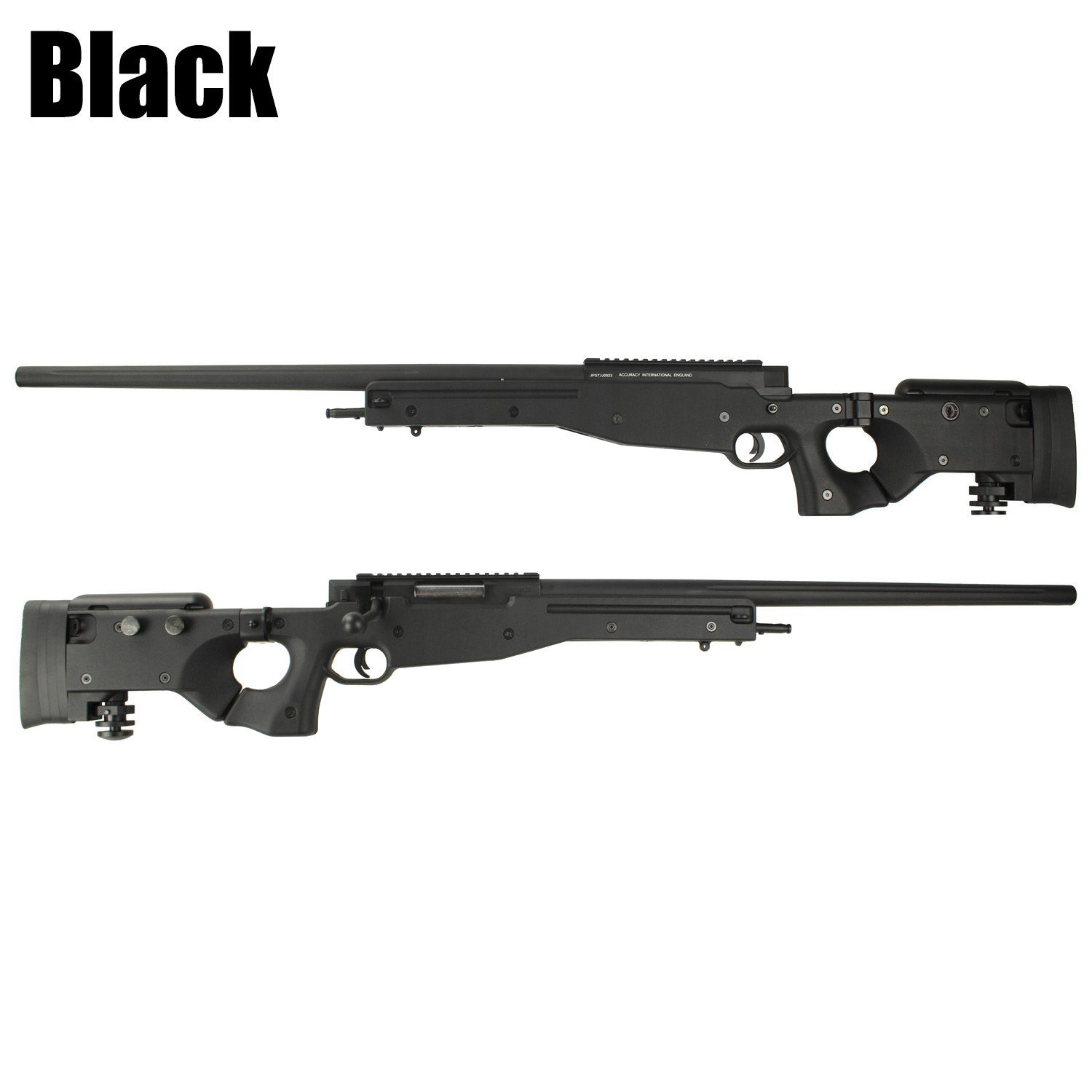 エアコッキングライフル ブラック スコープ付き ジャンク エア