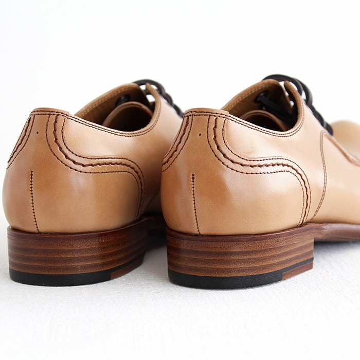 chausser ショセ ナチュラルコードバン プレーントゥレースアップ