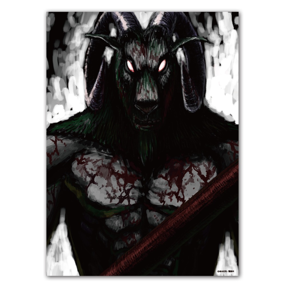 彼岸島/表紙絵 アートボード 25巻/F4サイズ キャンバスパネル｜墓場の