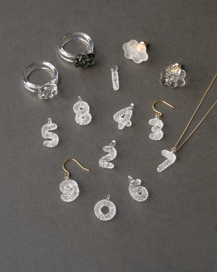 SOU・SOU ピアス ほほえみ クリア