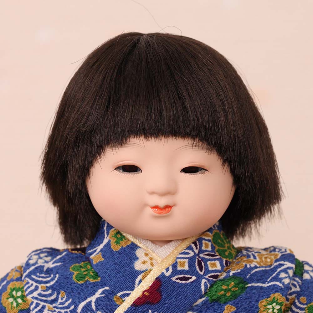 市松人形 齊藤公司作 5号 n23kt5-c5 横幅17cm