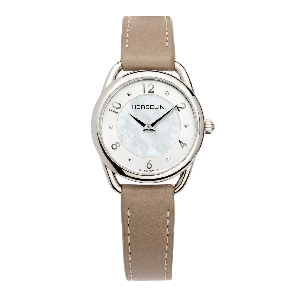 EQUINOXE エキノクス クオーツ レディース 革ベルト グレー シルバー