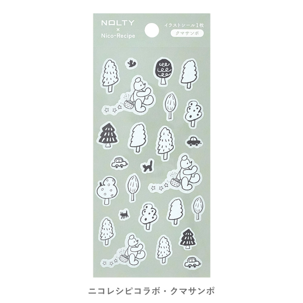 文具女子博でも好評！NOLTYイラストシール ニコレシピコラボ