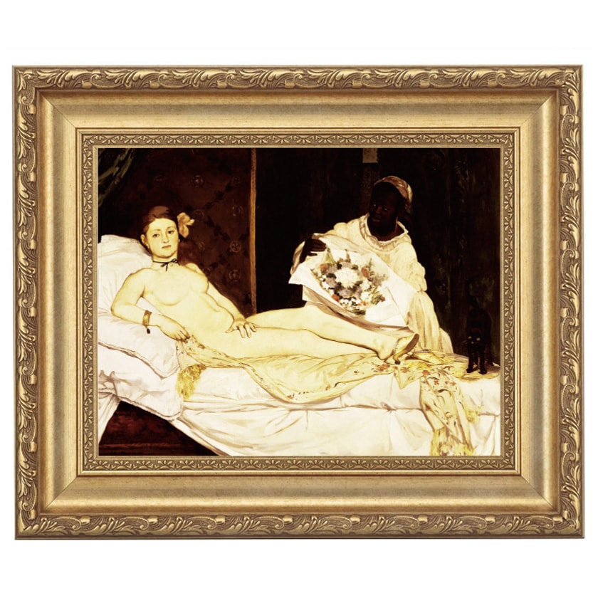 マネ 「黒い帽子のベルト・モリゾ」 6号 立体複製名画 【5％ポイント