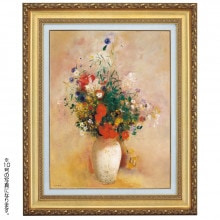 オディロン・ルドン 「花瓶の花」 10号 立体複製名画 【5％ポイント