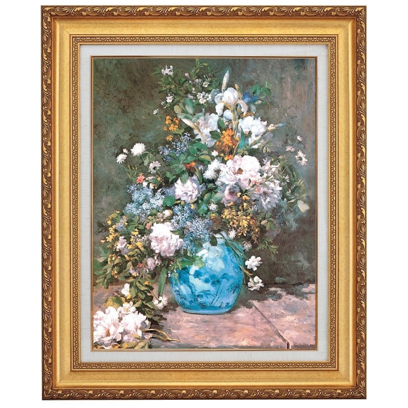 ルノワール 「春の花」 10号 西洋絵画 立体複製名画 【5％ポイント還元