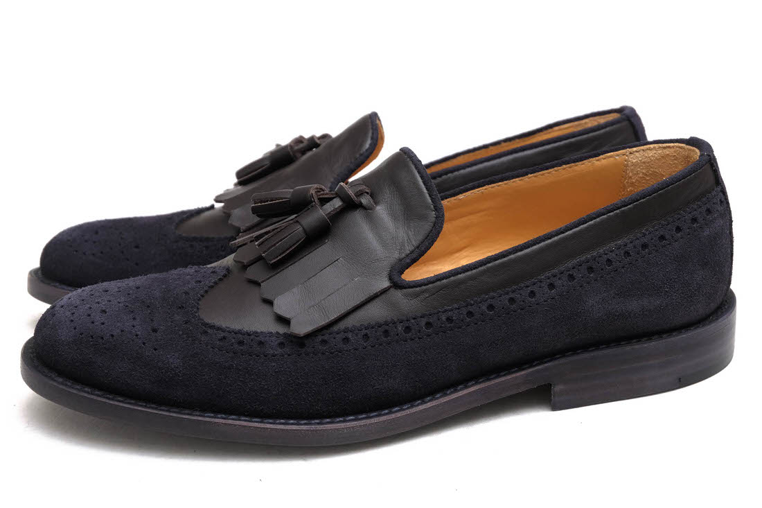 DI MELLA 2168 / ディメッラ キルトタッセル 牛革 スリッポン ウイング