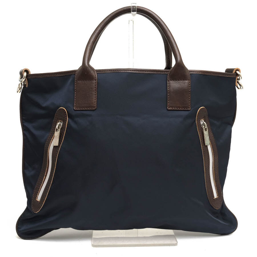 orobianco / オロビアンコ 棒屋根 伊リモンタナイロン 牛革 2WAY