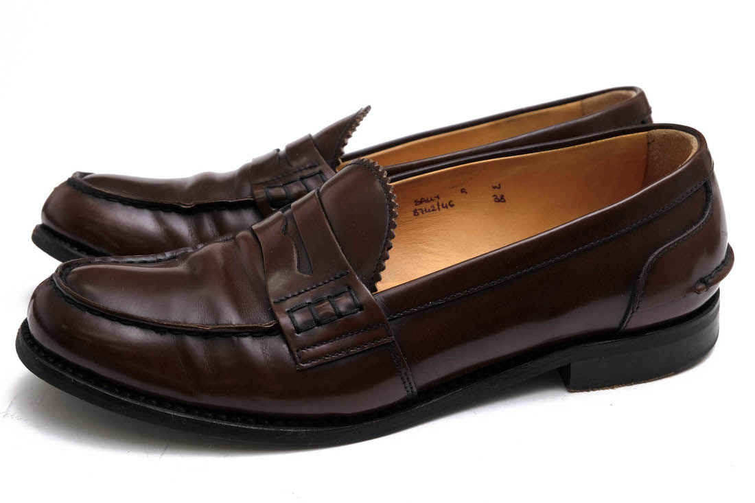 Church's SALLY R / チャーチ ポリッシュドバインダーカーフ 牛革