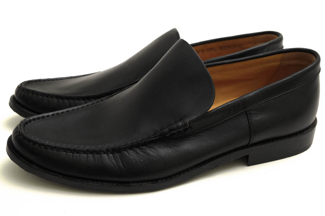 BALLY BEDONIA / バリー 牛革 カーフ スリッポン ブラック 黒 ヴァンプ