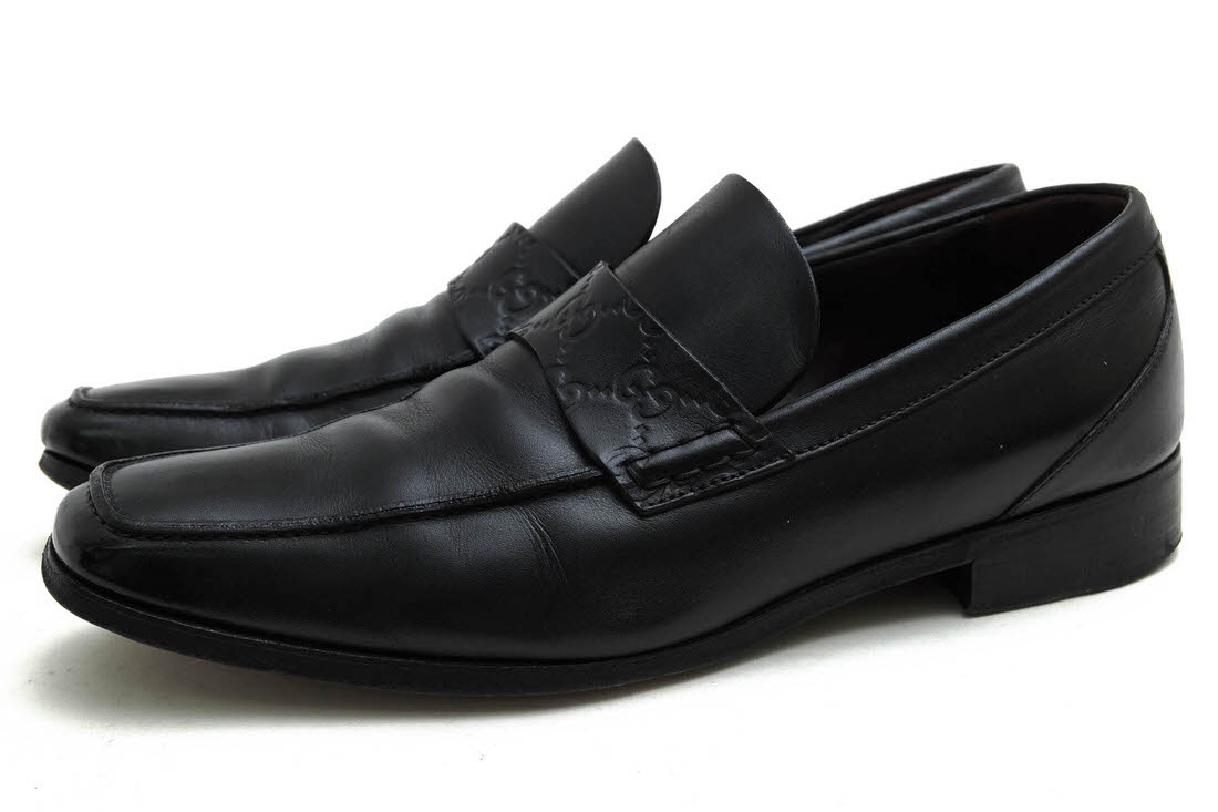 GUCCI 170311 / グッチ GGシマ 牛革 カーフ マッケイ製法 レザーソール