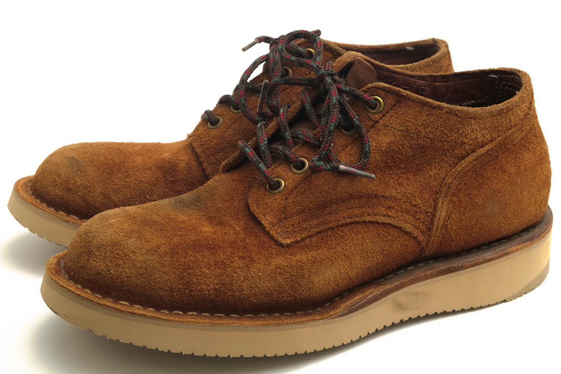 HATHORNハソーン オックスフォード レッドルージュ ラフアウトレザー