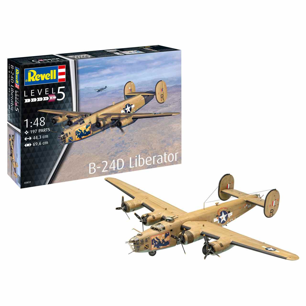 03831 コンソリデーテッド B-24D リベレーター | ドイツレベル Revell