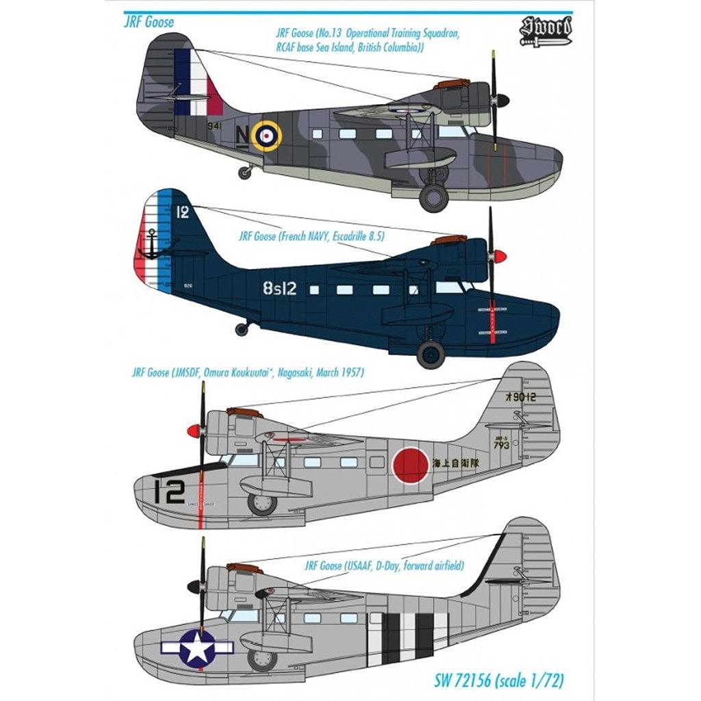 72156 1/72 グラマン JRF グース 海上自衛隊・アメリカ陸軍航空軍