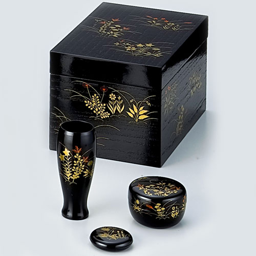 茶道具 茶箱】 茶箱セット 掻合 春秋 (棗・香合・茶筅筒付き) | 茶箱