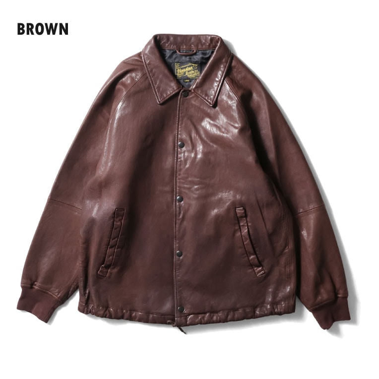 HOUSTON / ヒューストン 8237 LEATHER COACH JACKET / レザーコーチ