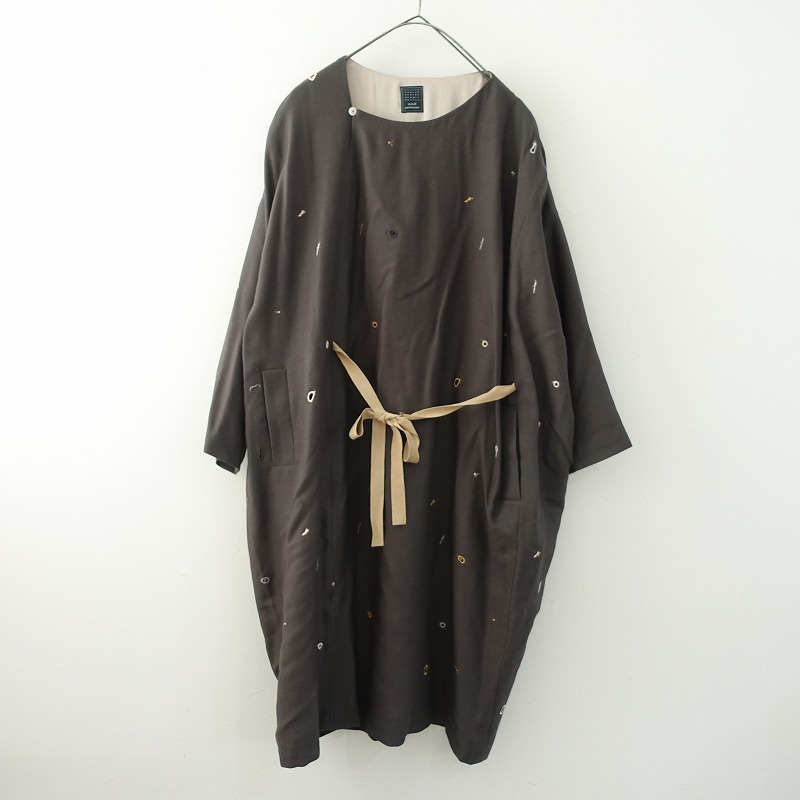 ミナペルホネン mina perhonen sunny hole 刺しゅうワンピース 38 (25