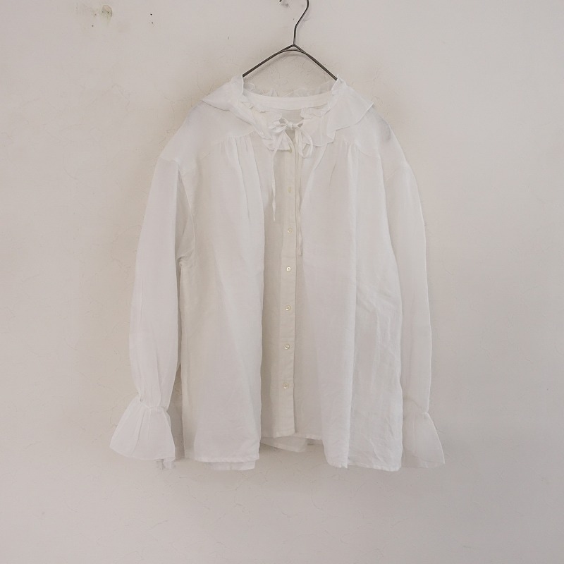 2024/定価2.4万】ネストローブ nest Robe リネンラミーフリルカラー