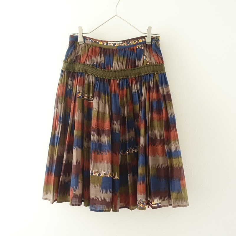 ミナペルホネン mina perhonen sora check チェックプリントアンゴラ