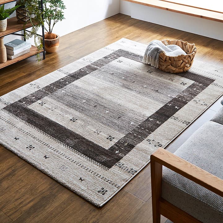 ウィルトンラグ トレラ トルコ製 ギャッベ モノトーン｜イケヒコ公式通販