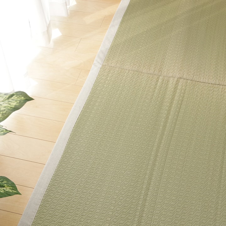 国産 い草ラグ MUKU 夏ラグ さらさら ナチュラル シンプル 麻 デニム